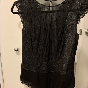Aritzia black lace bodysuit.
